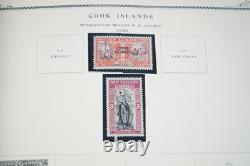 Collection du Commonwealth britannique des années 1900-1940 de plus de 400 timbres neufs et oblitérés dans un album
