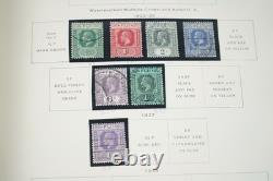 Collection du Commonwealth britannique des années 1900-1940 de plus de 400 timbres neufs et oblitérés dans un album