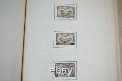 Collection éclectique de timbres aériens et de carrés découpés du monde et des États-Unis, album fait maison