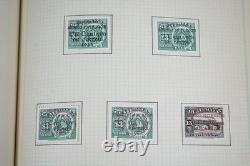 Collection éclectique de timbres aériens et de carrés découpés du monde et des États-Unis, album fait maison