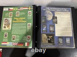 Collection et album de timbres PCS Monde 154/157 Panneaux 3500 $+ de valeur au détail de PCS