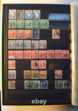 Collection extensive de timbres des États-Unis en parfait état, comprenant de nombreux classiques