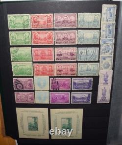 Collection extensive de timbres des États-Unis en parfait état, comprenant de nombreux classiques