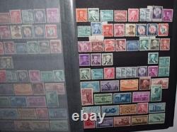 Collection extensive de timbres des États-Unis en parfait état, comprenant de nombreux classiques