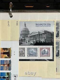 Collection fantastique de timbres américains dans un album - Dos de livre, couvertures, blocs de plaques n° 6R511