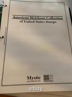 Collection héritage mystique américain des albums de timbres des États-Unis, vol. 1-3 avec 1000 timbres Qluck.