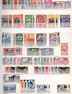 Collection importante de timbres de France et de colonies 1870-1950 dans un album Scott de plus de 1150 timbres