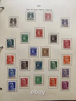 Collection incroyable de timbres français incluant de nombreux timbres neufs de Napoléon. Regardez la vidéo.