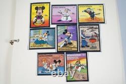 Collection mondiale Disney 1991 de 185 timbres et 70 feuilles, tous neufs dans un album