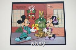 Collection mondiale Disney 1991 de 185 timbres et 70 feuilles, tous neufs dans un album