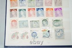 Collection mondiale de 1 375 timbres, principalement oblitérés, conservés dans un stockbook Cruiser