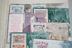 Collection mondiale de plus de 1 200 timbres neufs et usagés stockés dans un livre de collection Filabo