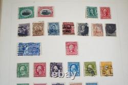 Collection mondiale de plus de 1 400 timbres neufs et oblitérés conservés dans un album