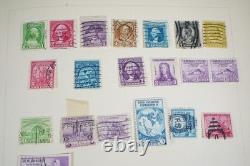 Collection mondiale de plus de 1 400 timbres neufs et oblitérés conservés dans un album