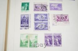 Collection mondiale de plus de 1 400 timbres neufs et oblitérés conservés dans un album