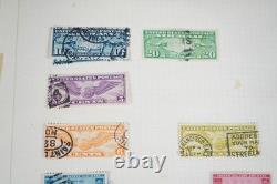 Collection mondiale de plus de 1 400 timbres neufs et oblitérés conservés dans un album