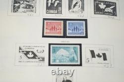 Collection mondiale de plus de 1 400 timbres neufs et oblitérés, des années 1860 aux années 1980 environ, dans un album Scott
