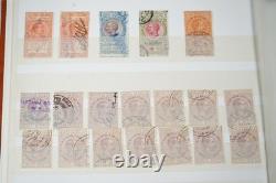 Collection mondiale de plus de 2000 timbres fiscaux dans un album, d'Italie à l'Espagne