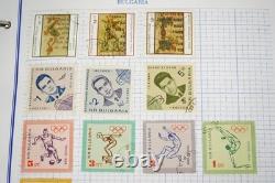 Collection mondiale de plus de 3 000 timbres neufs et utilisés stockés dans un album Mystic