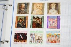 Collection mondiale de plus de 3 000 timbres neufs et utilisés stockés dans un album Mystic