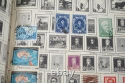 Collection mondiale de plus de 4 350 timbres neufs et oblitérés, conservés dans un album Regent