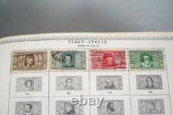 Collection mondiale de plus de 8 000 timbres des années 1870 à 1970, neufs et oblitérés, dans un album Minkus