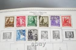 Collection mondiale de plus de 8 000 timbres des années 1870 à 1970, neufs et oblitérés, dans un album Minkus