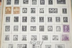 Collection mondiale de près de 2 000 timbres, principalement oblitérés, conservés dans un album