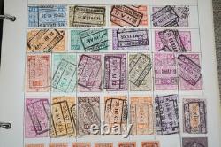 Collection mondiale de près de 2 300 timbres neufs et usagés conservés dans un album