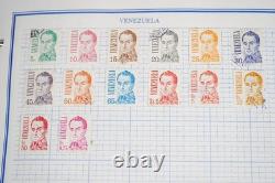 Collection mondiale de timbres V-z de plus de 2 700 exemplaires neufs et usagés stockés dans un album Mystic