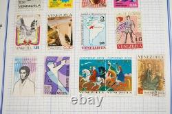 Collection mondiale de timbres V-z de plus de 2 700 exemplaires neufs et usagés stockés dans un album Mystic