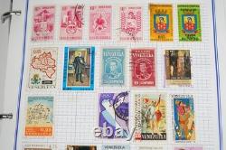 Collection mondiale de timbres V-z de plus de 2 700 exemplaires neufs et usagés stockés dans un album Mystic