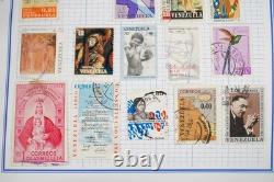 Collection mondiale de timbres V-z de plus de 2 700 exemplaires neufs et usagés stockés dans un album Mystic