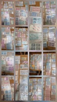 Collection mondiale de timbres classiques, blocs de plaques, neufs et fiscaux. CV 6k+
