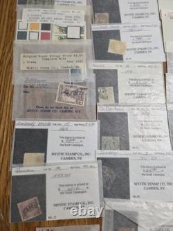 Collection mondiale de timbres classiques, blocs de plaques, neufs et fiscaux. CV 6k+