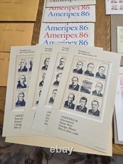 Collection mondiale de timbres classiques, blocs de plaques, neufs et fiscaux. CV 6k+