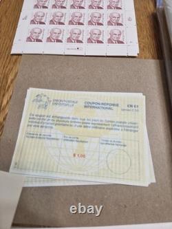 Collection mondiale de timbres classiques, blocs de plaques, neufs et fiscaux. CV 6k+