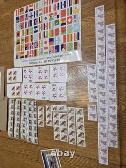 Collection mondiale de timbres classiques, blocs de plaques, neufs et fiscaux. CV 6k+
