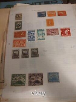 Collection mondiale de timbres d'il y a des années. Grande valeur en argent et historique. WOW