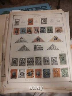 Collection mondiale de timbres d'il y a des années. Grande valeur en argent et historique. WOW