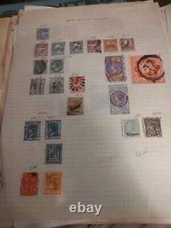 Collection mondiale de timbres d'il y a des années. Grande valeur en argent et historique. WOW