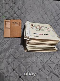 Collection mondiale de timbres d'occasion, énorme lot, 90 pages, des milliers de timbres, vintage, antique