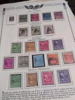 Collection mondiale de timbres dans un album vintage Minkus de 1958. MAGNIFIQUE des années 1800 Fwd