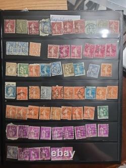 Collection mondiale de timbres vintage, 2 albums, 1 163 timbres Mudor et Paragon