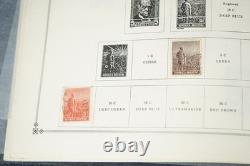 Collection mondiale des années 1850 à 1930 de plus de 5 350 timbres neufs et oblitérés dans un album Scott