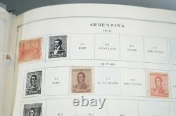 Collection mondiale des années 1850 à 1930 de plus de 5 350 timbres neufs et oblitérés dans un album Scott