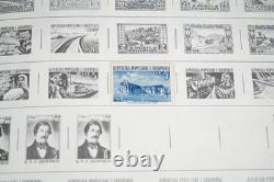 Collection mondiale des années 1880 aux années 1960 de plus de 3 200 timbres neufs et oblitérés dans un album Harris