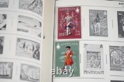 Collection mondiale des années 1880 aux années 1960 de plus de 3 200 timbres neufs et oblitérés dans un album Harris