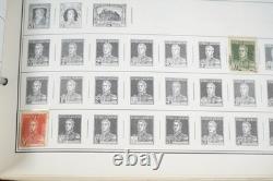 Collection mondiale des années 1880 aux années 1960 de plus de 3 200 timbres neufs et oblitérés dans un album Harris