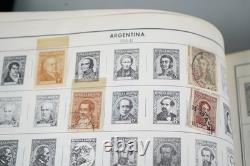 Collection mondiale des années 1880 aux années 1960 de plus de 3 200 timbres neufs et oblitérés dans un album Harris